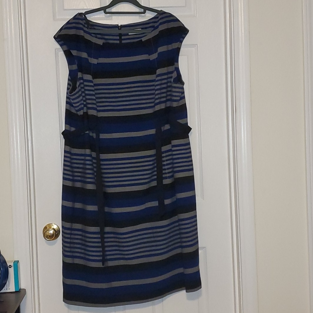 Calvin Klein striped dress 22W